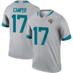 Youth Cameron Camper Jacksonville Jaguars No.17 Legend Silver Inverted Jersey