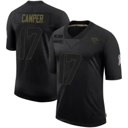 Youth Cameron Camper Jacksonville Jaguars No.17 Limited 2020 Salute To Service Jersey - Black