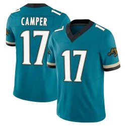 Youth Cameron Camper Jacksonville Jaguars No.17 Limited Prowler Throwback Vapor F.U.S.E. Jersey - Teal