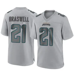 Youth Christian Braswell Jacksonville Jaguars No.21 Game Atmosphere Fashion Jersey - Gray