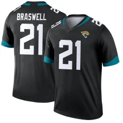 Youth Christian Braswell Jacksonville Jaguars No.21 Legend Jersey - Black