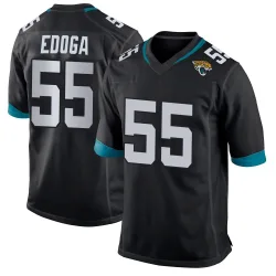 Youth Chuma Edoga Jacksonville Jaguars No.55 Game Jersey - Black