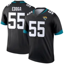 Youth Chuma Edoga Jacksonville Jaguars No.55 Legend Jersey - Black