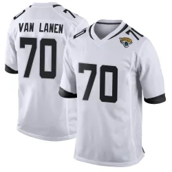 Youth Cole Van Lanen Jacksonville Jaguars No.70 Game Jersey - White