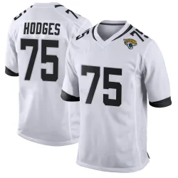 Youth Cooper Hodges Jacksonville Jaguars No.75 Game Jersey - White