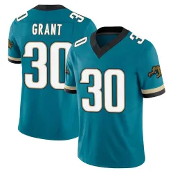 Youth Corey Grant Jacksonville Jaguars No.30 Limited Prowler Throwback Vapor F.U.S.E. Jersey - Teal
