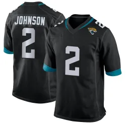 Youth D'Ernest Johnson Jacksonville Jaguars No.2 Game Jersey - Black