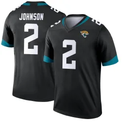 Youth D'Ernest Johnson Jacksonville Jaguars No.2 Legend Jersey - Black