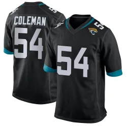 Youth DJ Coleman Jacksonville Jaguars No.54 Game Jersey - Black