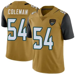 Youth DJ Coleman Jacksonville Jaguars No.54 Limited Color Rush Vapor Untouchable Jersey - Gold