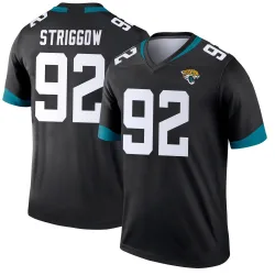 Youth Danny Striggow Jacksonville Jaguars No.92 Legend Jersey - Black