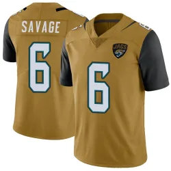 Youth Darnell Savage Jacksonville Jaguars No.6 Limited Color Rush Vapor Untouchable Jersey - Gold