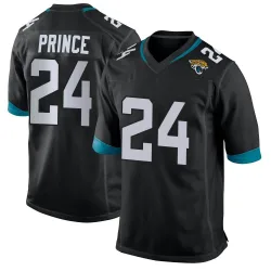 Youth De'Antre Prince Jacksonville Jaguars No.24 Game Jersey - Black