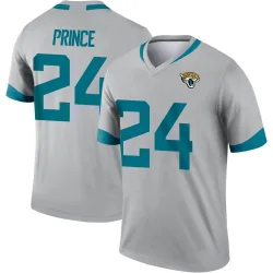 Youth De'Antre Prince Jacksonville Jaguars No.24 Legend Silver Inverted Jersey