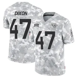 Youth De'Shaan Dixon Jacksonville Jaguars No.47 Limited 2024 Salute to Service Jersey - Arctic Camo