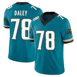 Youth Dennis Daley Jacksonville Jaguars No.78 Limited Prowler Throwback Vapor F.U.S.E. Jersey - Teal