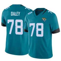 Youth Dennis Daley Jacksonville Jaguars No.78 Limited Vapor F.U.S.E. Jersey - Teal