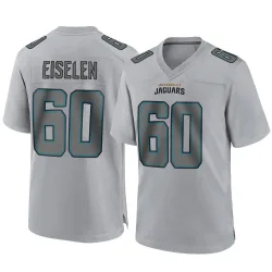 Youth Dieter Eiselen Jacksonville Jaguars No.60 Game Atmosphere Fashion Jersey - Gray
