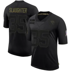 Youth Doneiko Slaughter Jacksonville Jaguars No.35 Limited 2020 Salute To Service Jersey - Black