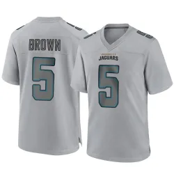 Youth Dyami Brown Jacksonville Jaguars No.5 Game Atmosphere Fashion Jersey - Gray