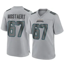 Youth Eli Mostaert Jacksonville Jaguars No.67 Game Atmosphere Fashion Jersey - Gray