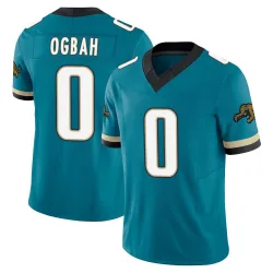 Youth Emmanuel Ogbah Jacksonville Jaguars No.0 Limited Prowler Throwback Vapor F.U.S.E. Jersey - Teal