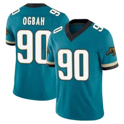 Youth Emmanuel Ogbah Jacksonville Jaguars No.90 Limited Prowler Throwback Vapor F.U.S.E. Jersey - Teal