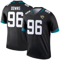 Youth Ethan Downs Jacksonville Jaguars No.96 Legend Jersey - Black