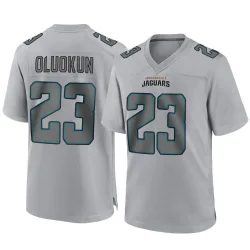 Youth Foyesade Oluokun Jacksonville Jaguars No.23 Game Atmosphere Fashion Jersey - Gray