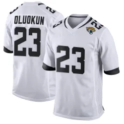 Youth Foyesade Oluokun Jacksonville Jaguars No.23 Game Jersey - White