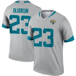 Youth Foyesade Oluokun Jacksonville Jaguars No.23 Legend Silver Inverted Jersey