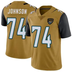 Youth Fred Johnson Jacksonville Jaguars No.74 Limited Color Rush Vapor Untouchable Jersey - Gold