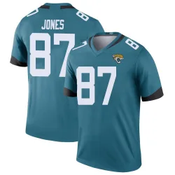 Youth J.J. Jones Jacksonville Jaguars No.87 Legend Color Rush Jersey - Teal