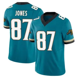 Youth J.J. Jones Jacksonville Jaguars No.87 Limited Prowler Throwback Vapor F.U.S.E. Jersey - Teal