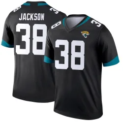 Youth Ja'Quinden Jackson Jacksonville Jaguars No.38 Legend Jersey - Black