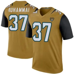 Youth Jabbar Muhammad Jacksonville Jaguars No.37 Legend Color Rush Bold Jersey - Gold
