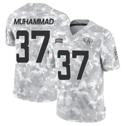 Youth Jabbar Muhammad Jacksonville Jaguars No.37 Limited 2024 Salute to Service Jersey - Arctic Camo