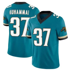 Youth Jabbar Muhammad Jacksonville Jaguars No.37 Limited Prowler Throwback Vapor F.U.S.E. Jersey - Teal