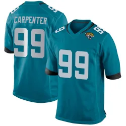 Youth James Carpenter Jacksonville Jaguars No.99 Game Jersey - Teal
