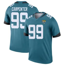 Youth James Carpenter Jacksonville Jaguars No.99 Legend Color Rush Jersey - Teal