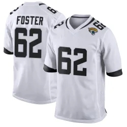 Youth Javon Foster Jacksonville Jaguars No.62 Game Jersey - White