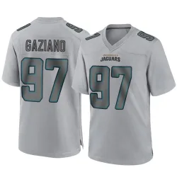 Youth Joe Gaziano Jacksonville Jaguars No.97 Game Atmosphere Fashion Jersey - Gray