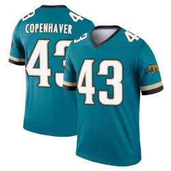 Youth John Copenhaver Jacksonville Jaguars No.43 Legend Prowler Throwback Jersey - Teal