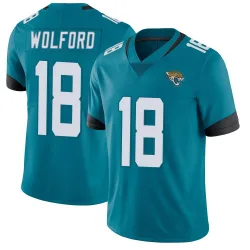 Youth John Wolford Jacksonville Jaguars No.18 Limited Vapor Untouchable Jersey - Teal