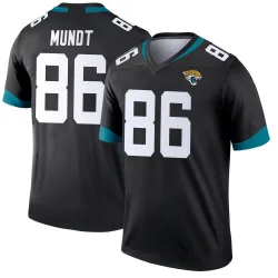 Youth Johnny Mundt Jacksonville Jaguars No.86 Legend Jersey - Black
