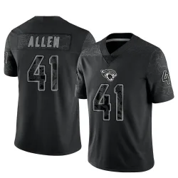 Youth Josh Hines-Allen Jacksonville Jaguars No.41 Limited Reflective Jersey - Black