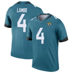 Youth Josh Lambo Jacksonville Jaguars No.4 Legend Color Rush Jersey - Teal