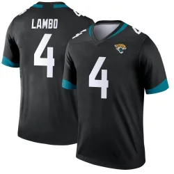 Youth Josh Lambo Jacksonville Jaguars No.4 Legend Jersey - Black