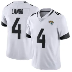 Youth Josh Lambo Jacksonville Jaguars No.4 Limited Vapor Untouchable Jersey - White