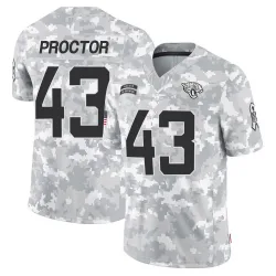 Youth Josh Proctor Jacksonville Jaguars No.43 Limited 2024 Salute to Service Jersey - Arctic Camo